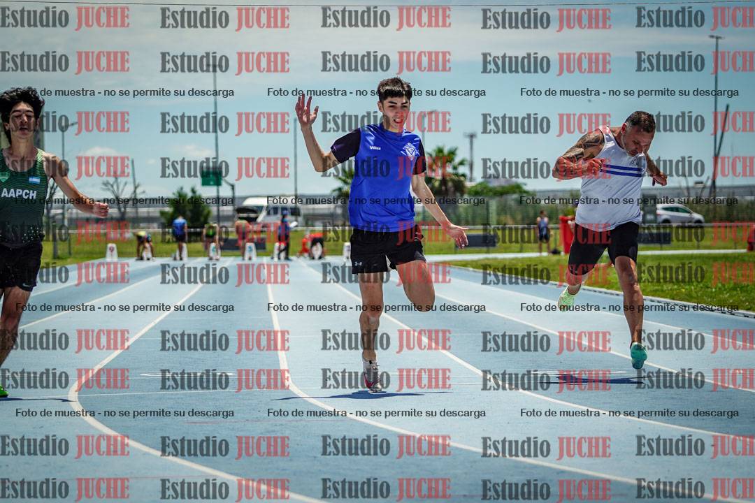 Fotos de los 100 m llanos de varones