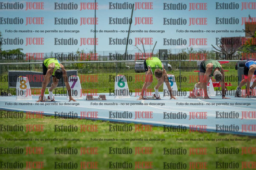 Fotos de los 100 m llanos de varones
