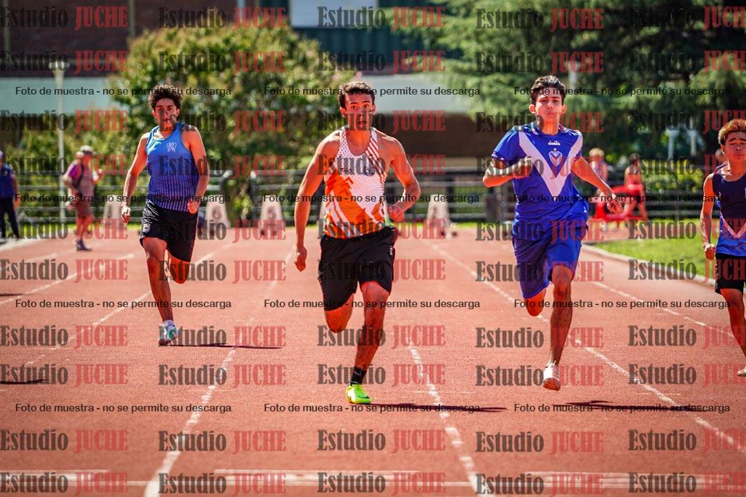 Fotos de los 100 m llanos de varones