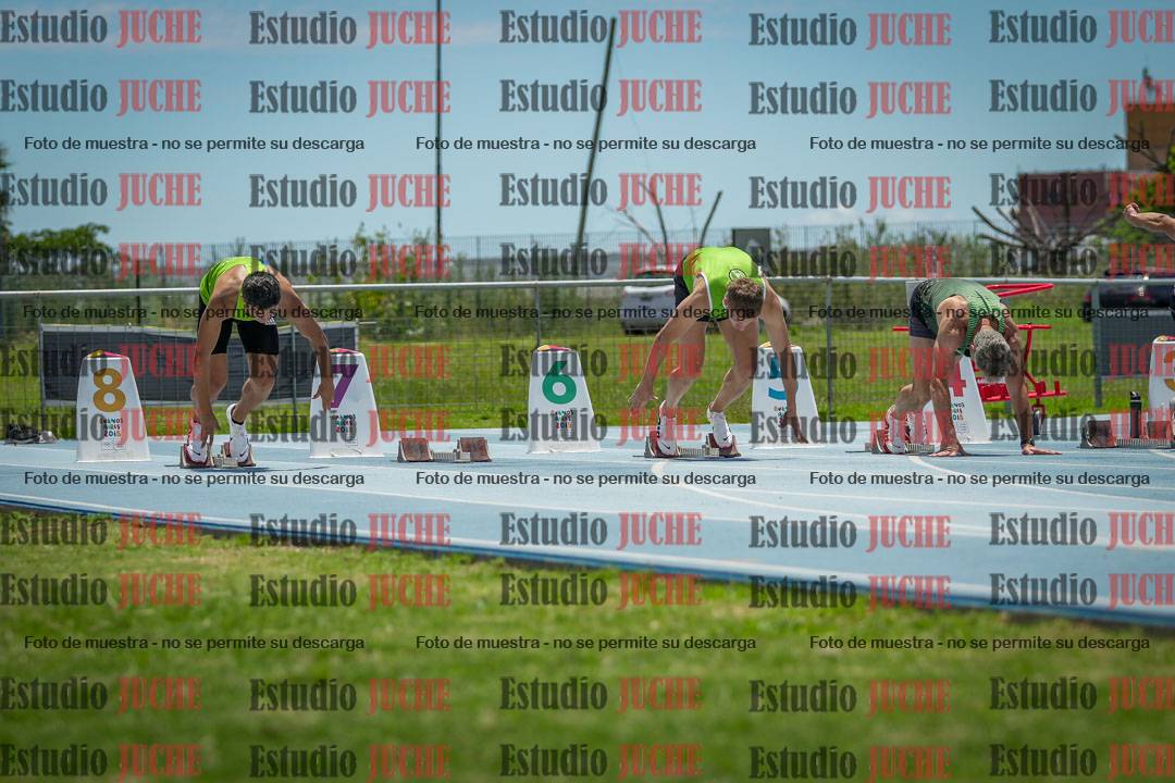 Fotos de los 100 m llanos de varones
