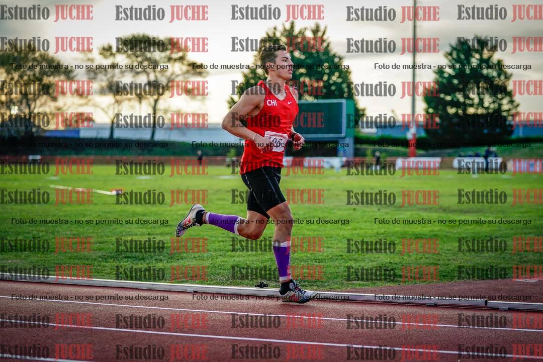 Fotos de los 1500 m llanos de varones - deca 10