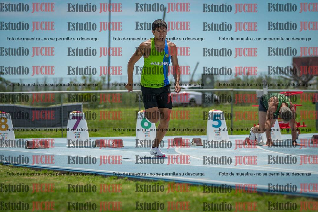 Fotos de los 100 m llanos de varones