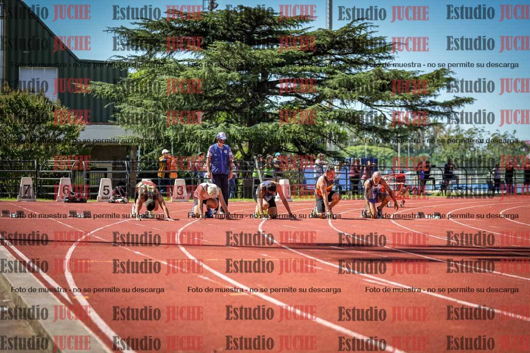 Fotos de los 100 m llanos de varones - decatlón 1