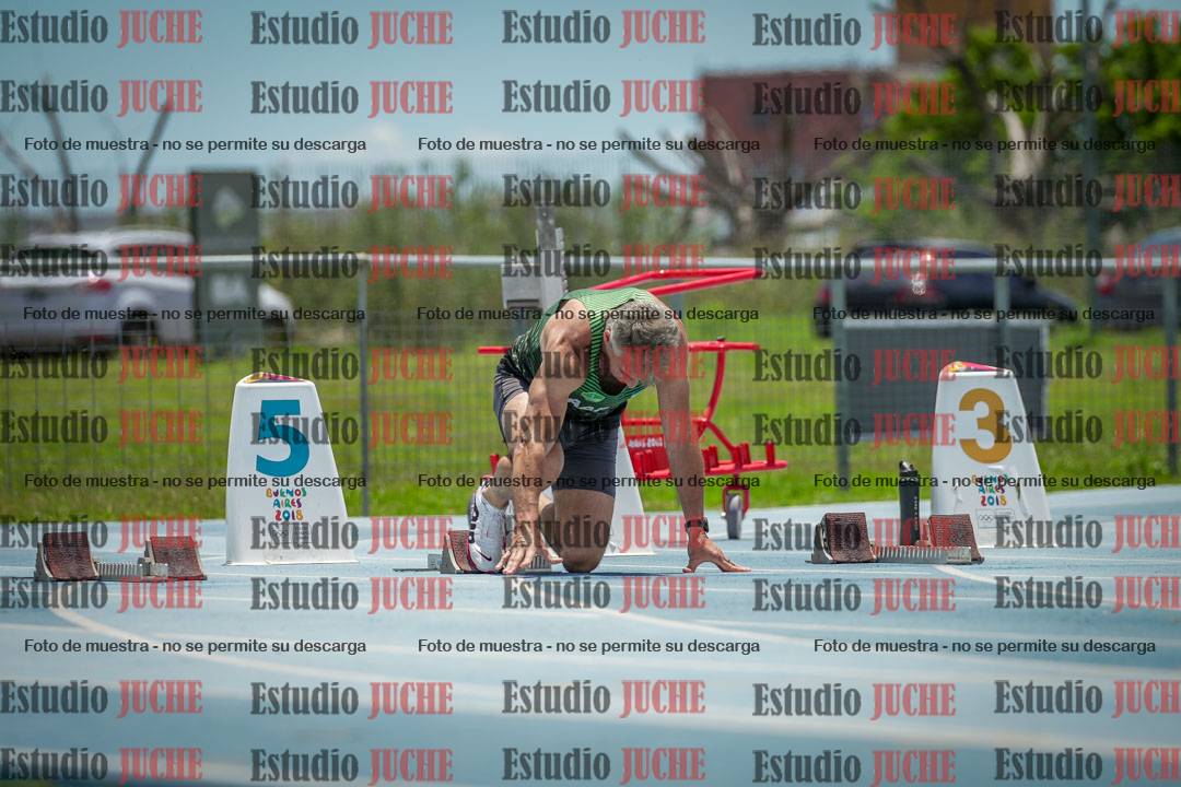 Fotos de los 100 m llanos de varones