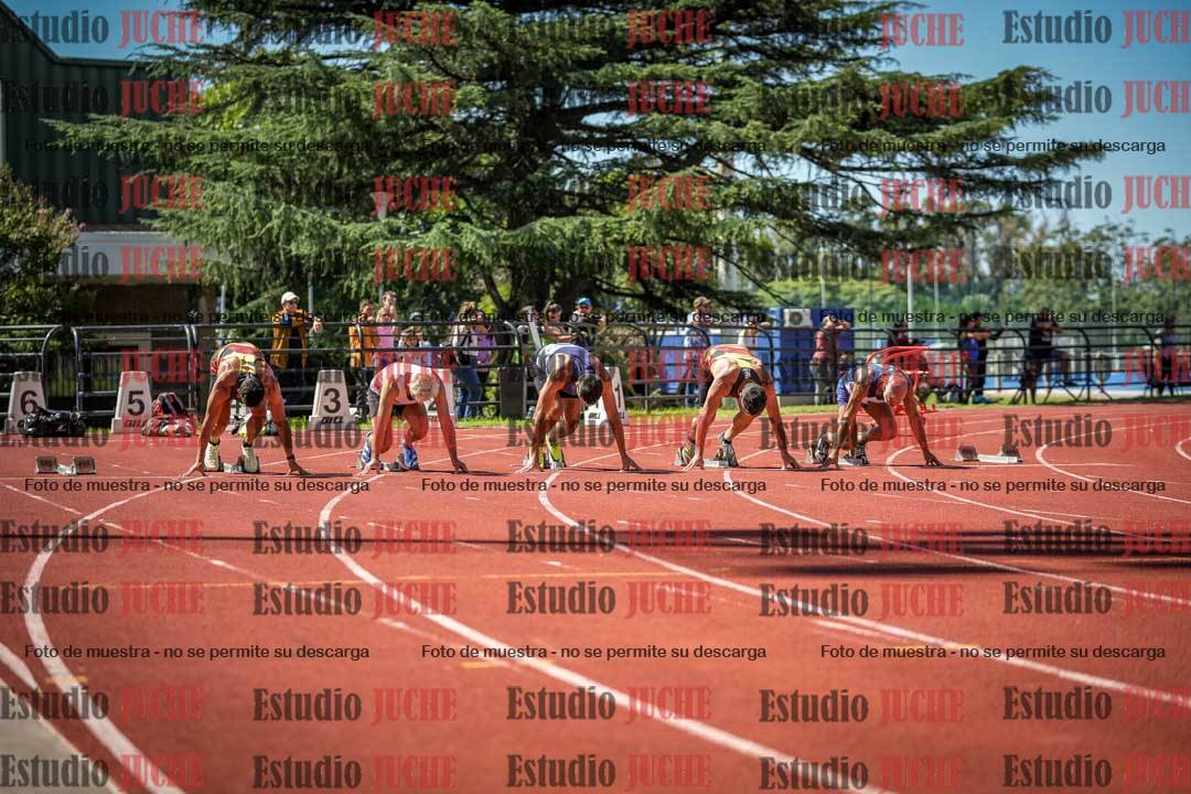 Fotos de los 100 m llanos de varones - decatlón 1