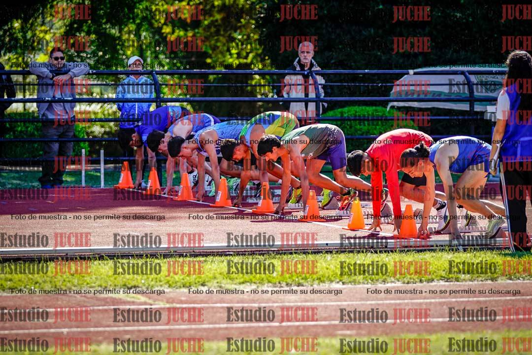 Fotos de los 80 m de varones