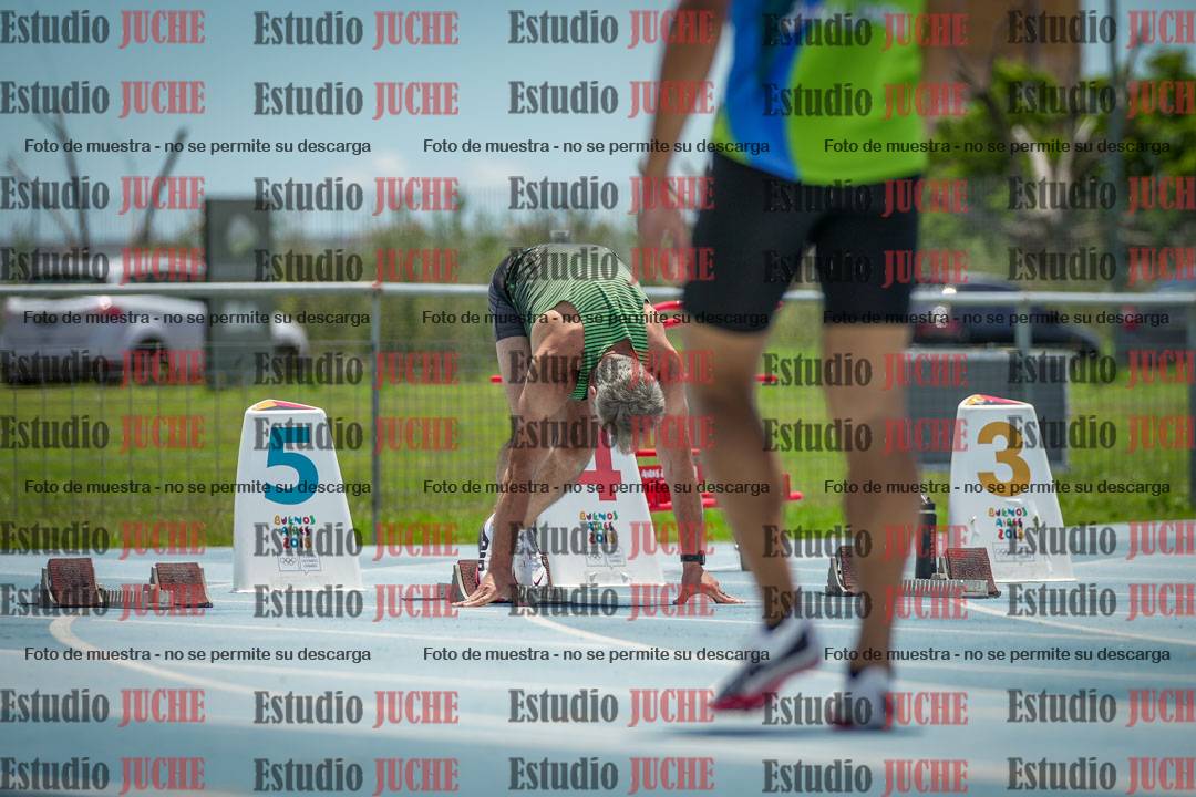 Fotos de los 100 m llanos de varones