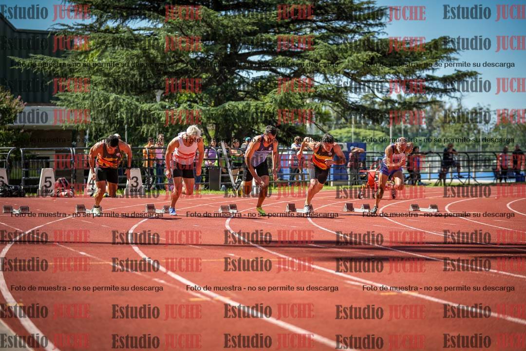 Fotos de los 100 m llanos de varones - decatlón 1