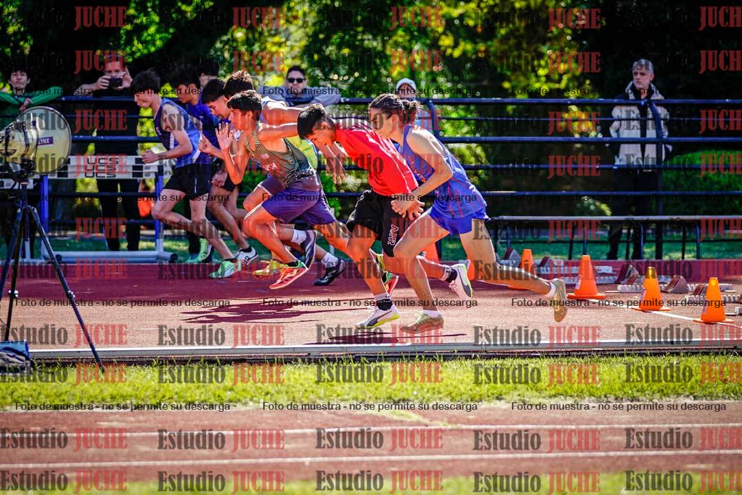 Fotos de los 80 m de varones