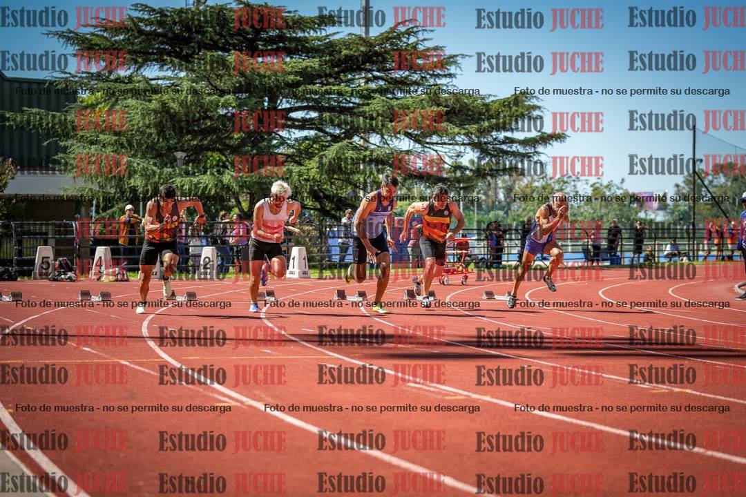 Fotos de los 100 m llanos de varones - decatlón 1