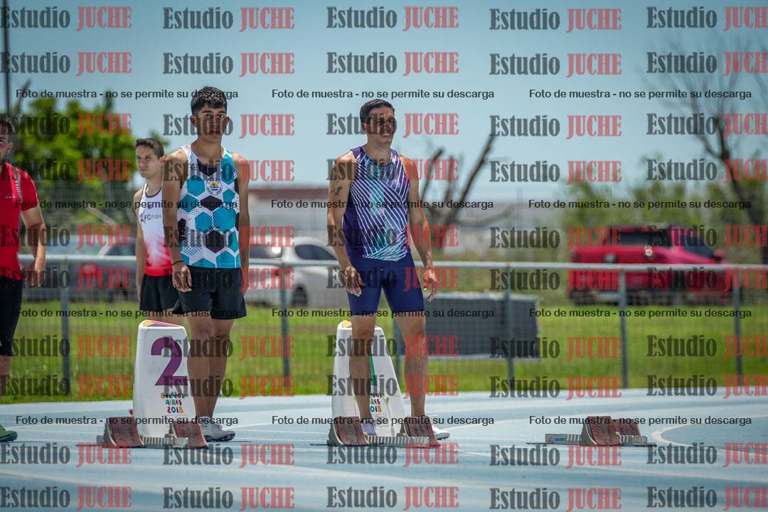 Fotos de los 100 m llanos de varones