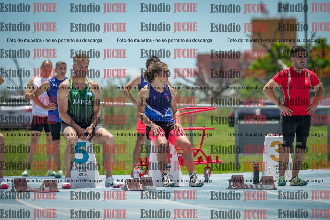 Fotos de los 100 m llanos de varones