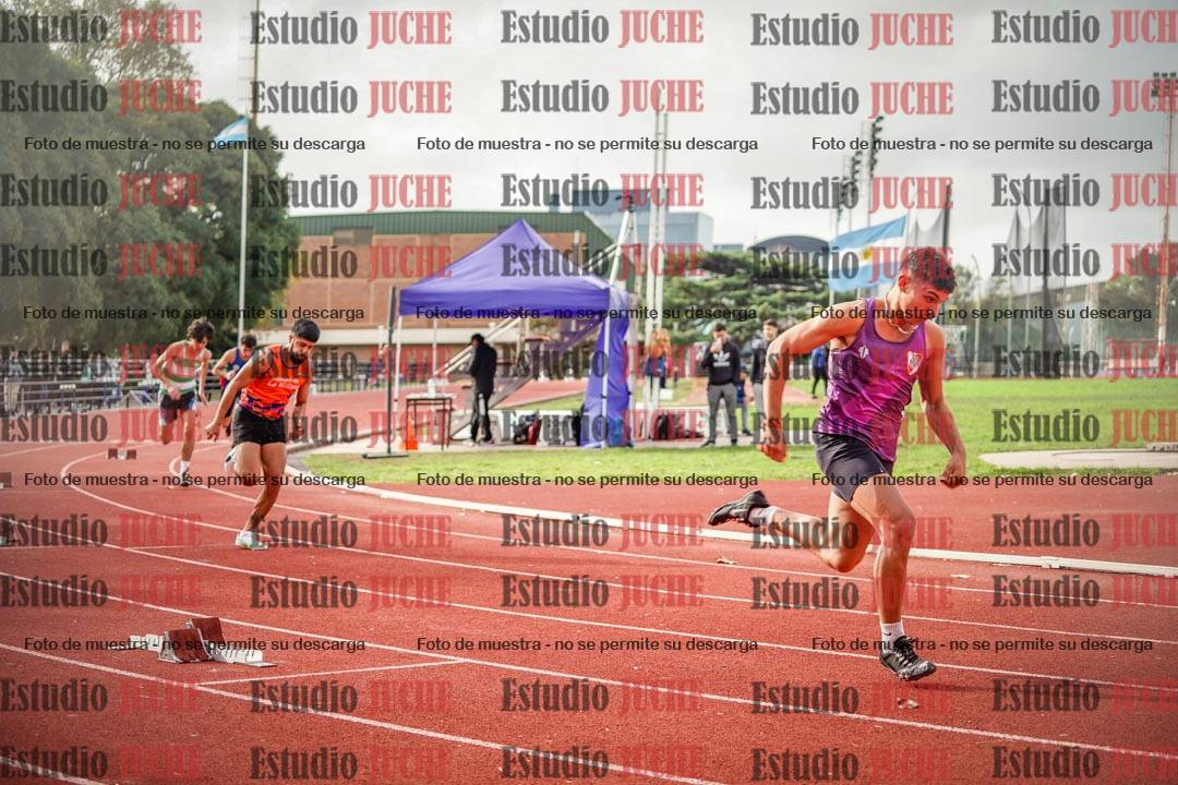 Fotos de los 400 m llanos de varones