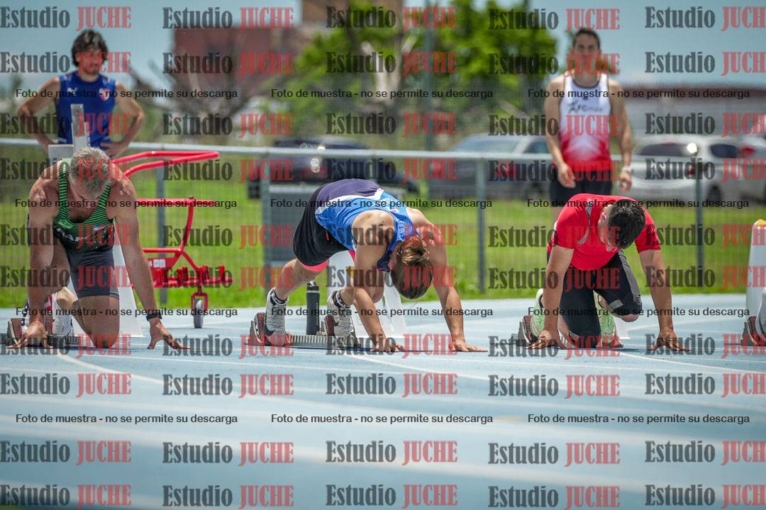 Fotos de los 100 m llanos de varones