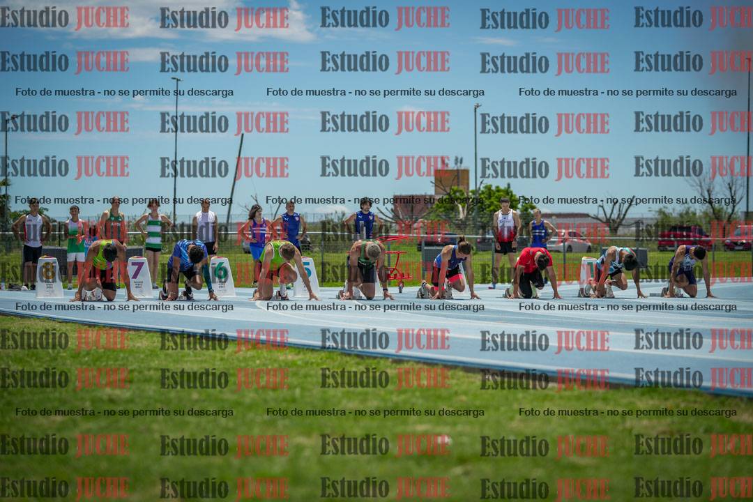 Fotos de los 100 m llanos de varones