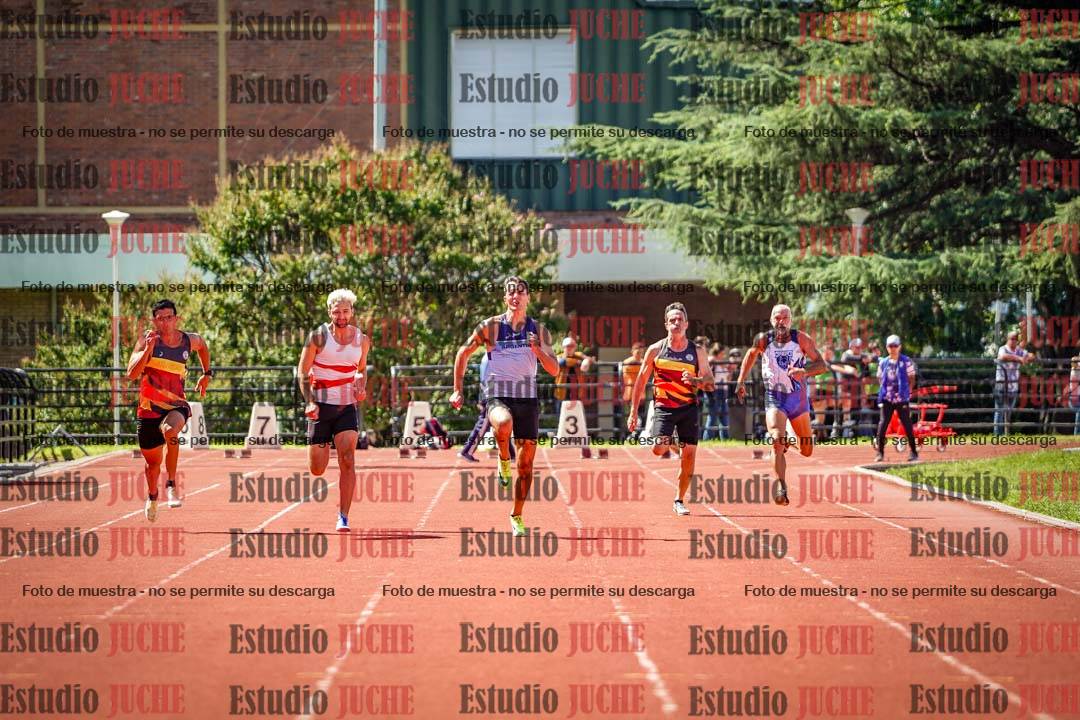 Fotos de los 100 m llanos de varones - decatlón 1