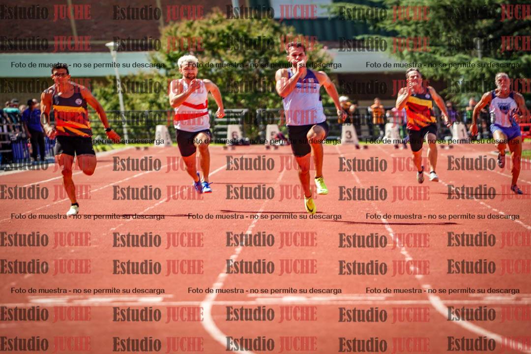Fotos de los 100 m llanos de varones - decatlón 1