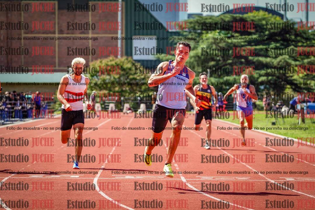 Fotos de los 100 m llanos de varones - decatlón 1
