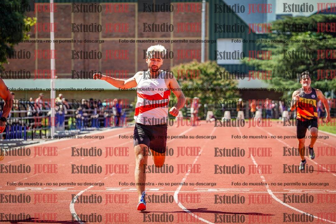 Fotos de los 100 m llanos de varones - decatlón 1