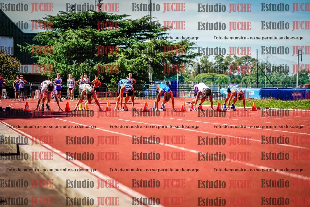 Fotos de los 80 m de varones