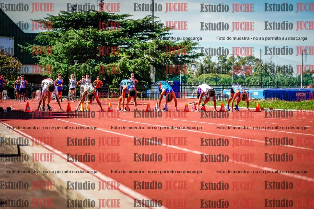 Fotos de los 80 m de varones