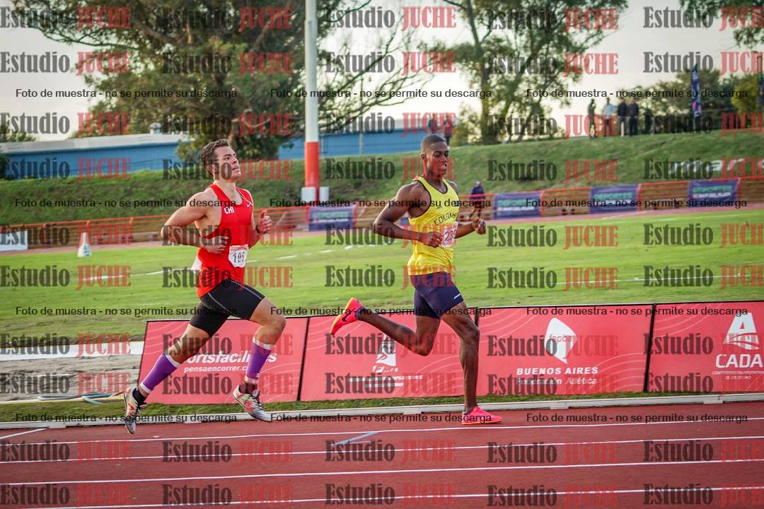 Fotos de los 1500 m llanos de varones - deca 10