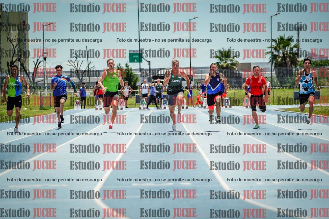 Fotos de los 100 m llanos de varones