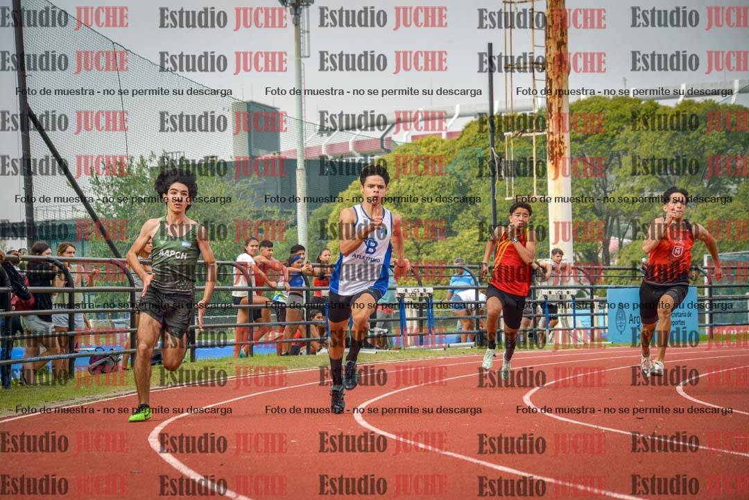 Fotos de los 200 m llanos de varones