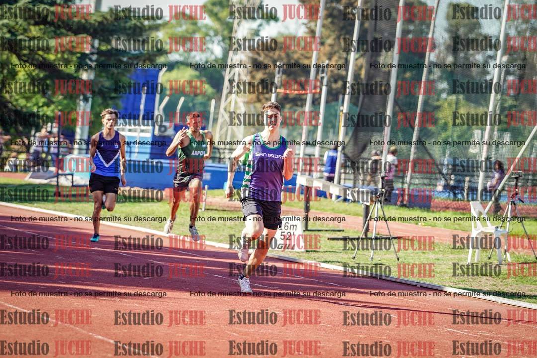 Fotos de los 400 m llanos de varones