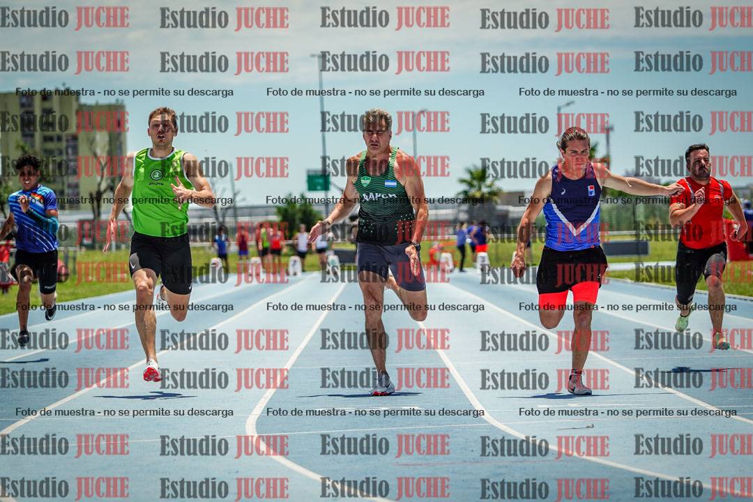 Fotos de los 100 m llanos de varones