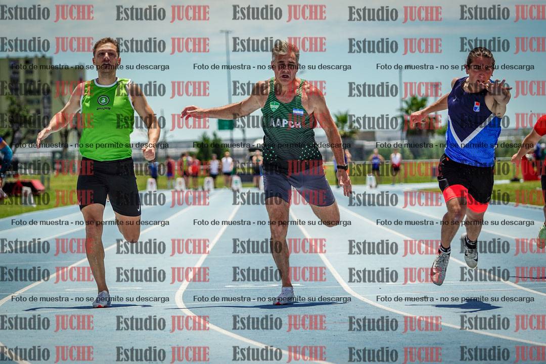 Fotos de los 100 m llanos de varones
