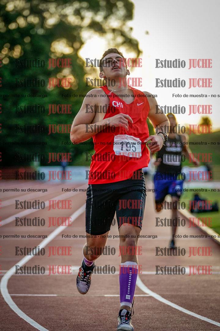 Fotos de los 1500 m llanos de varones - deca 10