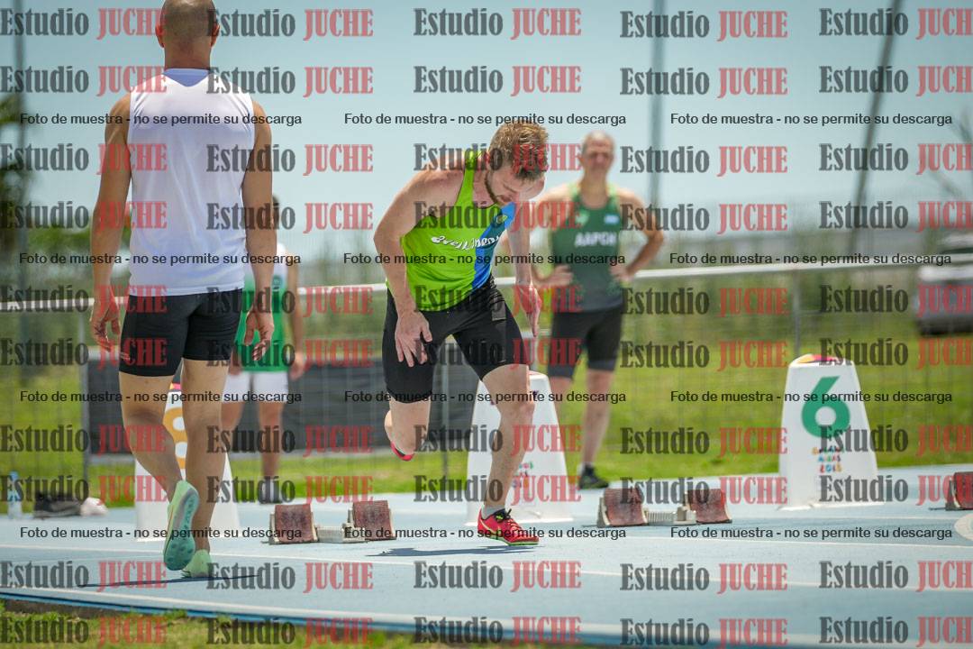 Fotos de los 100 m llanos de varones