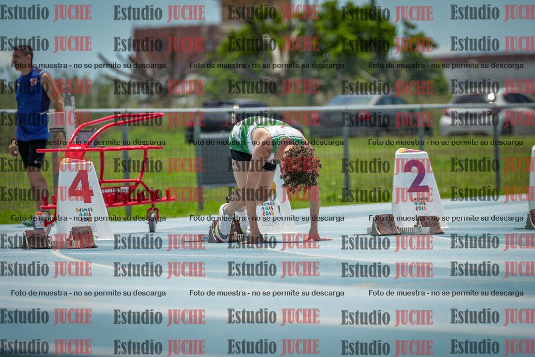 Fotos de los 100 m llanos de varones