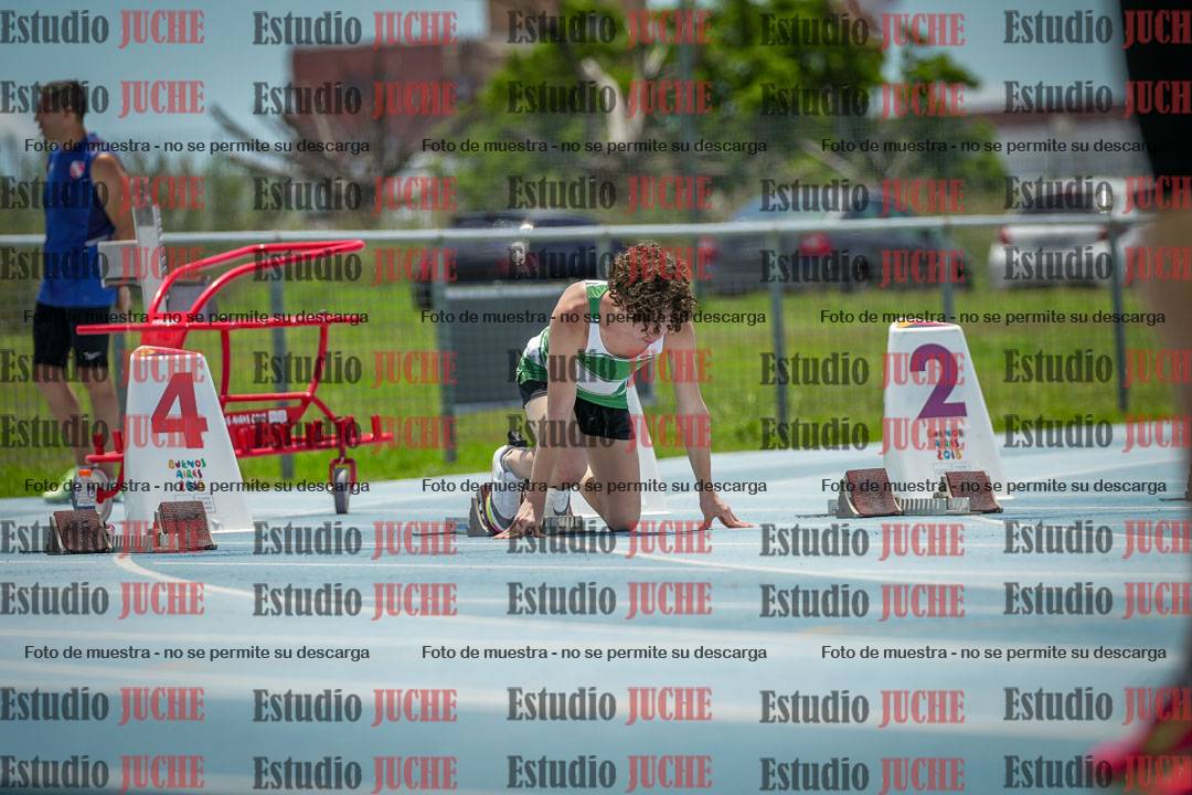 Fotos de los 100 m llanos de varones