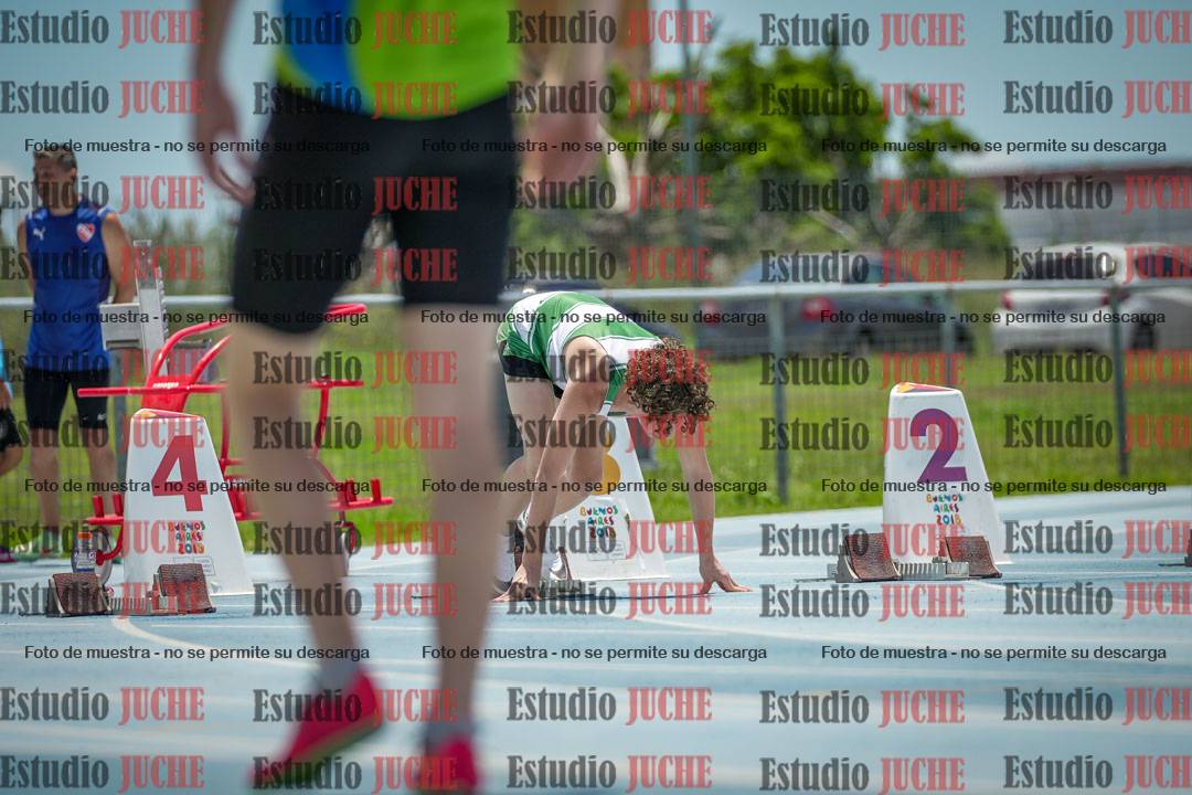 Fotos de los 100 m llanos de varones
