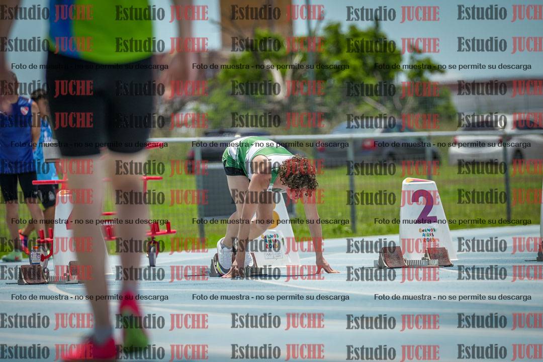 Fotos de los 100 m llanos de varones