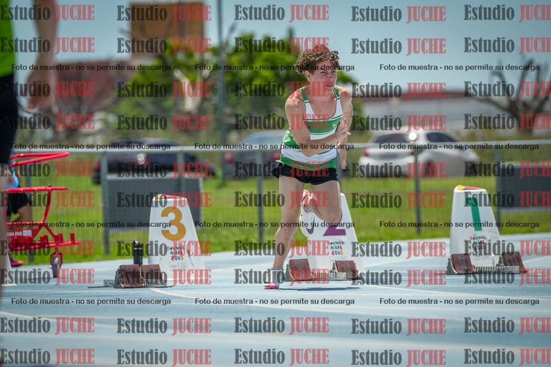 Fotos de los 100 m llanos de varones