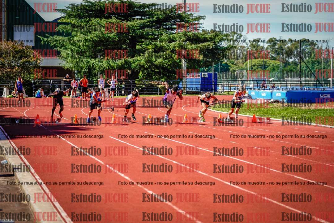 Fotos de los 80 m de varones