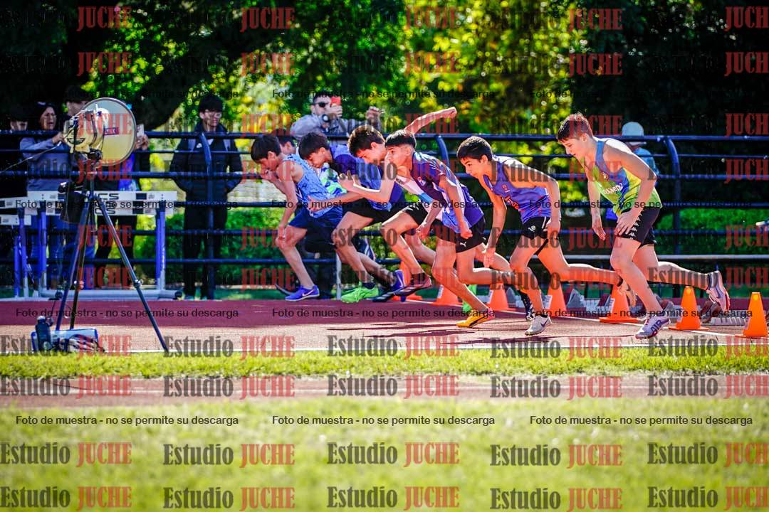 Fotos de los 80 m de varones