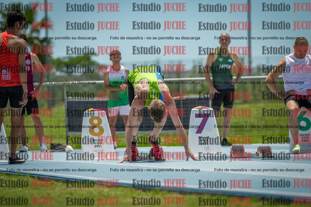 Fotos de los 100 m llanos de varones