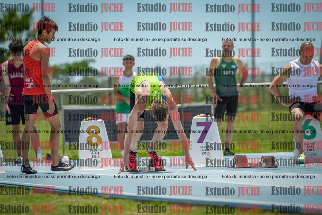 Fotos de los 100 m llanos de varones
