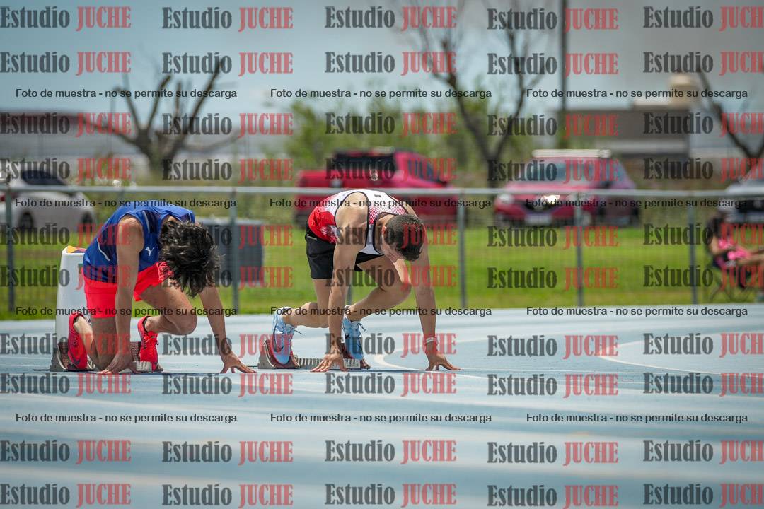 Fotos de los 100 m llanos de varones