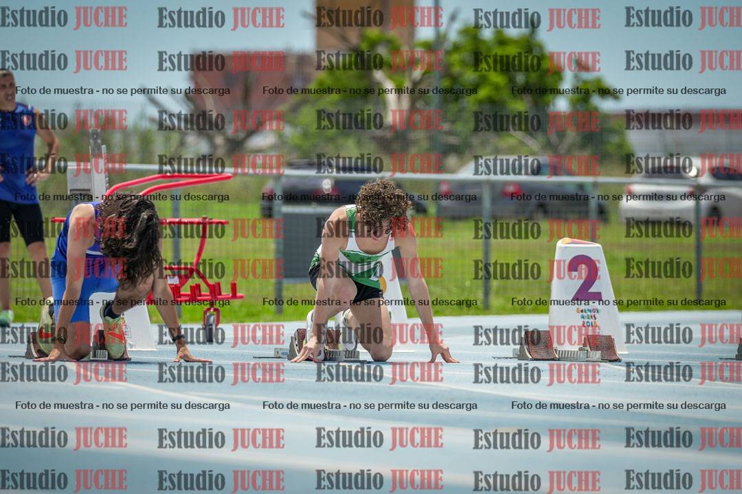 Fotos de los 100 m llanos de varones