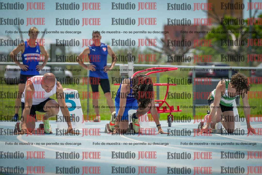 Fotos de los 100 m llanos de varones