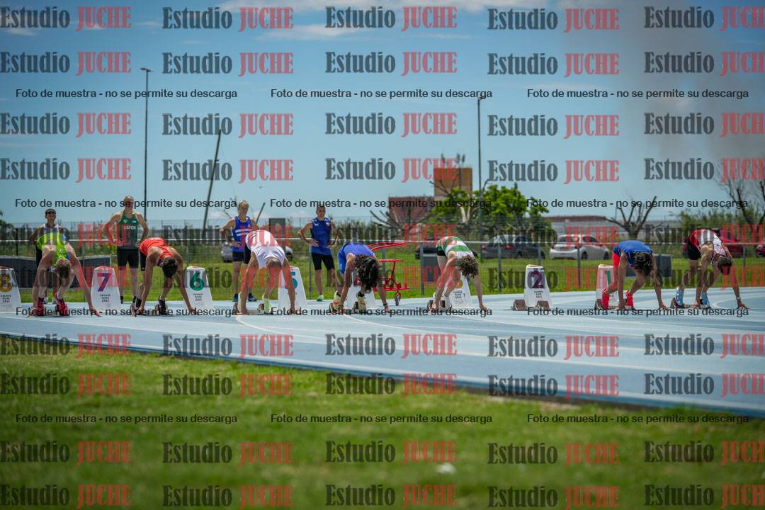 Fotos de los 100 m llanos de varones