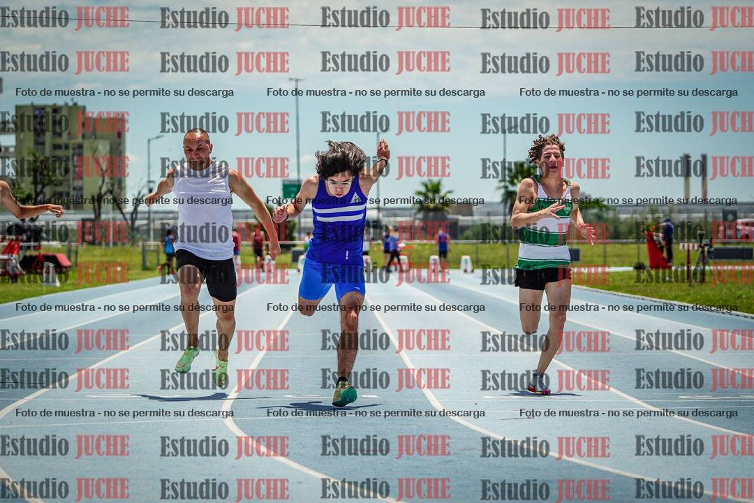 Fotos de los 100 m llanos de varones