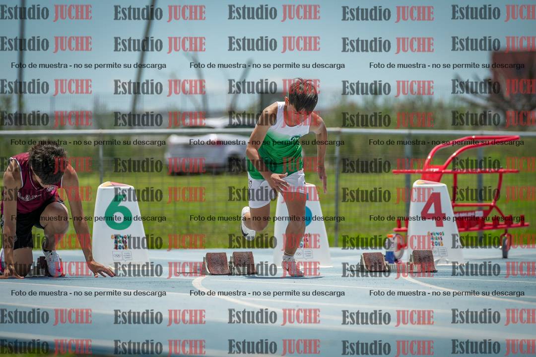 Fotos de los 100 m llanos de varones