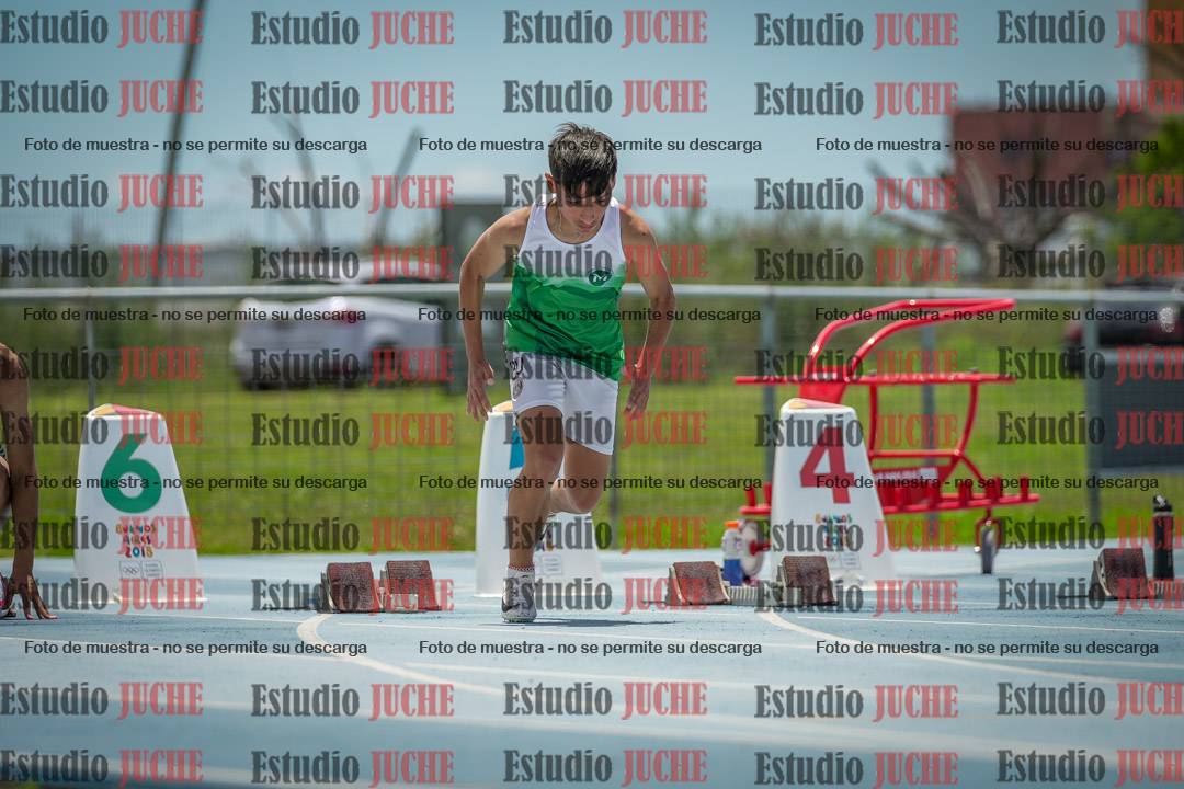 Fotos de los 100 m llanos de varones