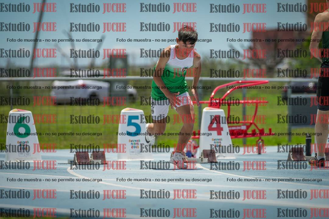 Fotos de los 100 m llanos de varones